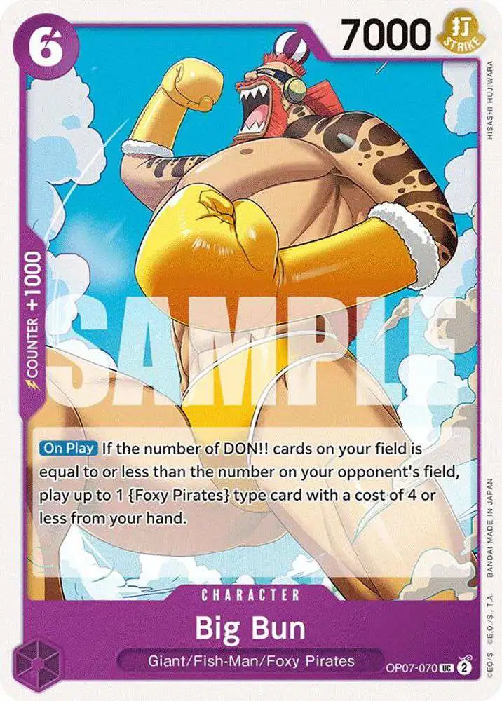 One Piece Trading Card Game 500 Years in the Future Uncommon Big Bun OP07-070