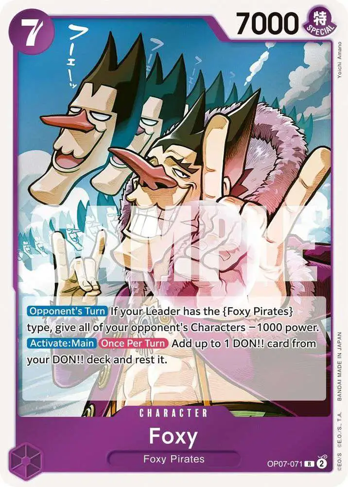 Foxy OP07-071 R 500 Years in the Future One Piece Card Japan