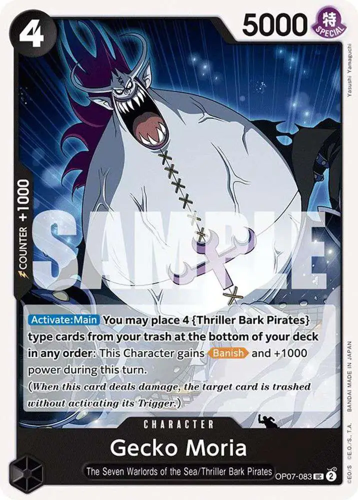 One Piece Trading Card Game 500 Years in the Future Uncommon Gecko Moria OP07-083