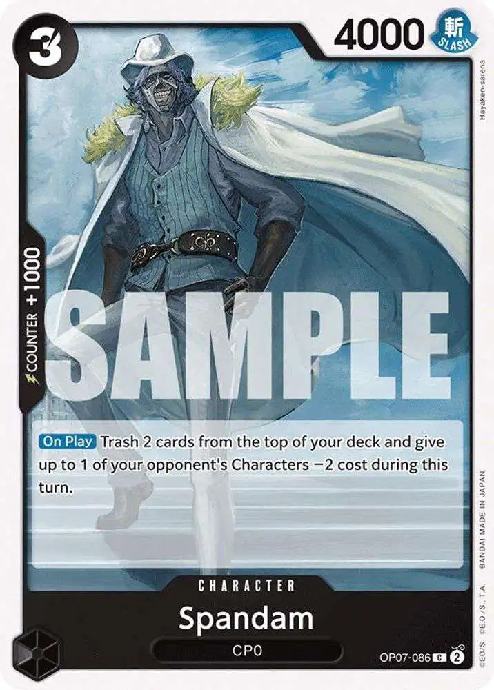 One Piece Trading Card Game 500 Years in the Future Common Spandam OP07-086