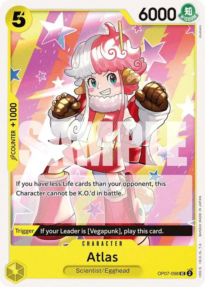 One Piece Trading Card Game 500 Years in the Future Uncommon Atlas OP07-098