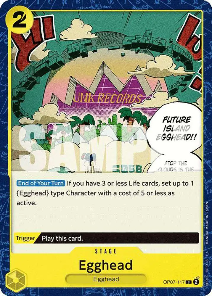 One Piece Trading Card Game 500 Years in the Future Common Egghead OP07-117