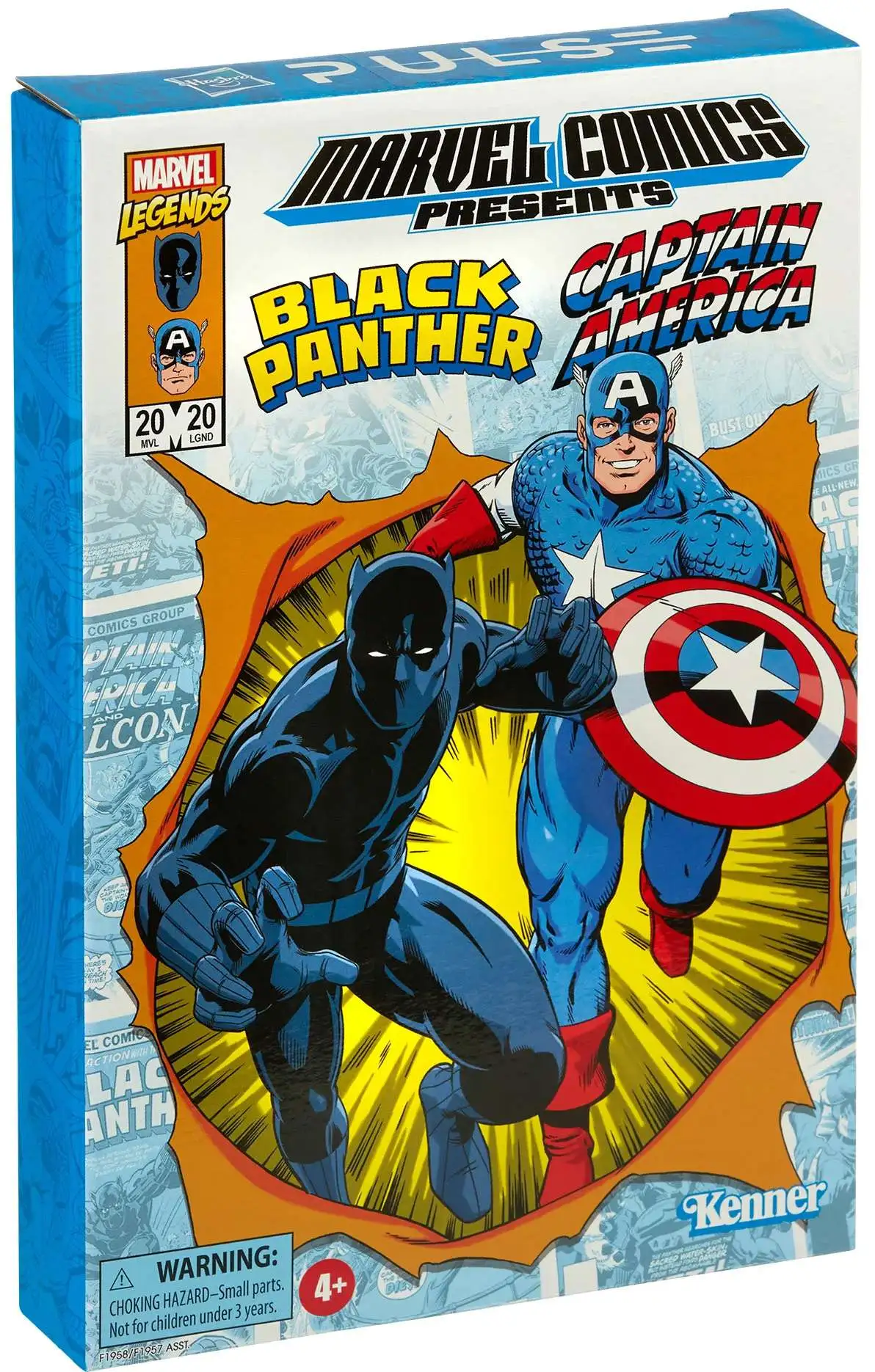 Kenner Marvel Legends Black Panther & Captain America Exclusive Action Figure 2-Pack