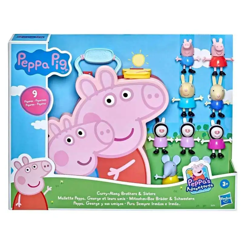 Peppa Pig Carry-Along Brothers Sisters Exclusive 9-Figure