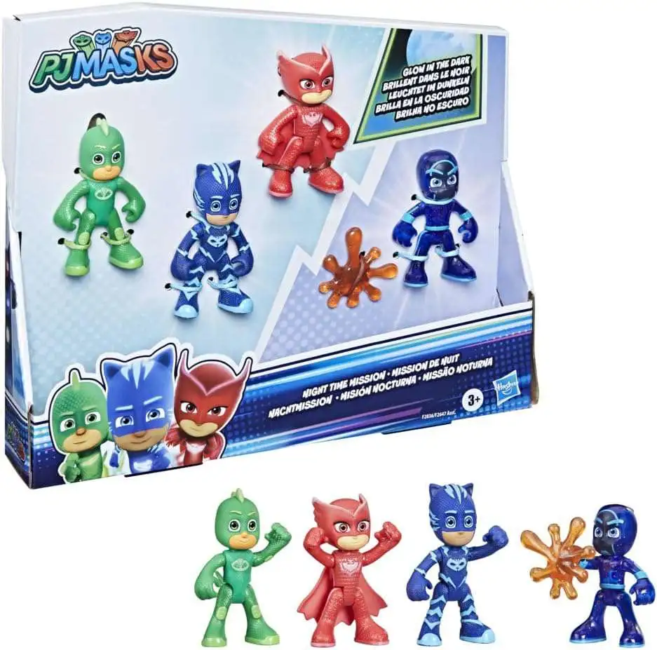 Disney Junior PJ Masks Night Time Mission Action Figure 4-Pack