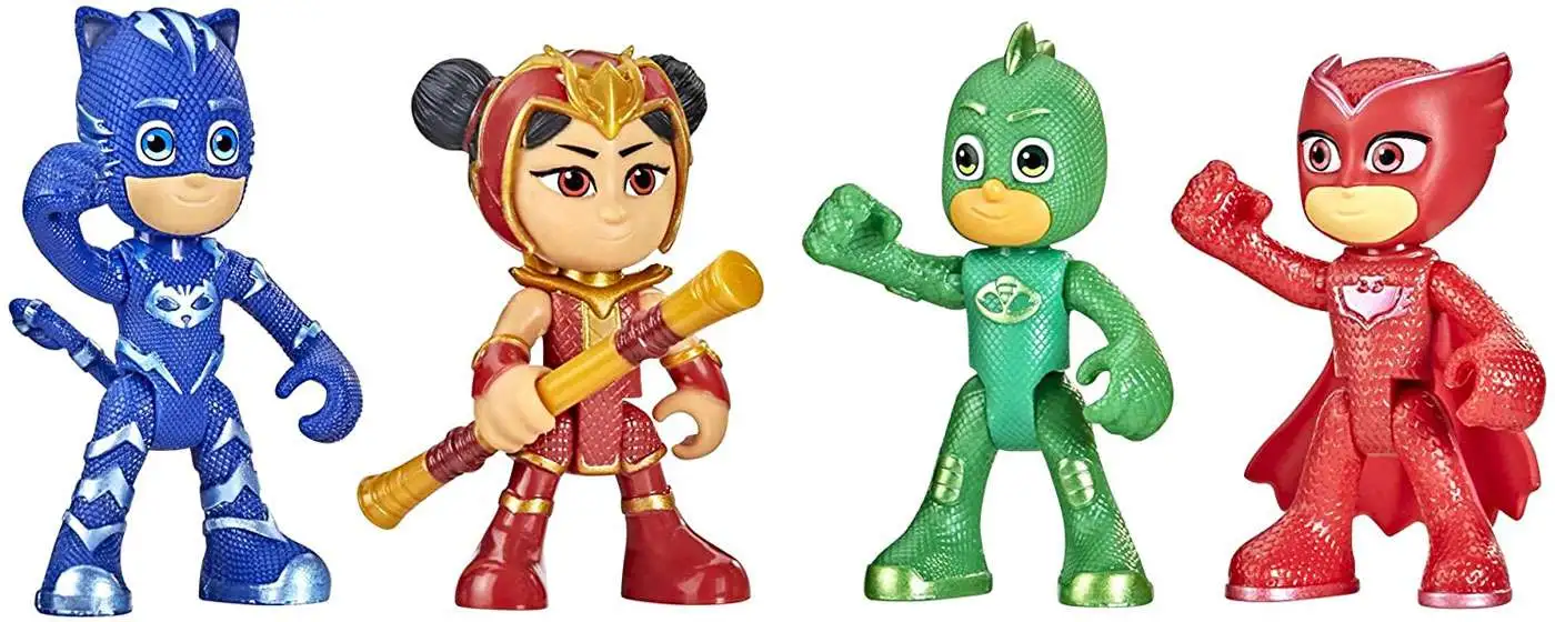 hardware Knorretje gevechten Disney Junior PJ Masks Catboy, Owlette, Gekko An Yu Exclusive Action Figure  4-Pack Hasbro Toys - ToyWiz