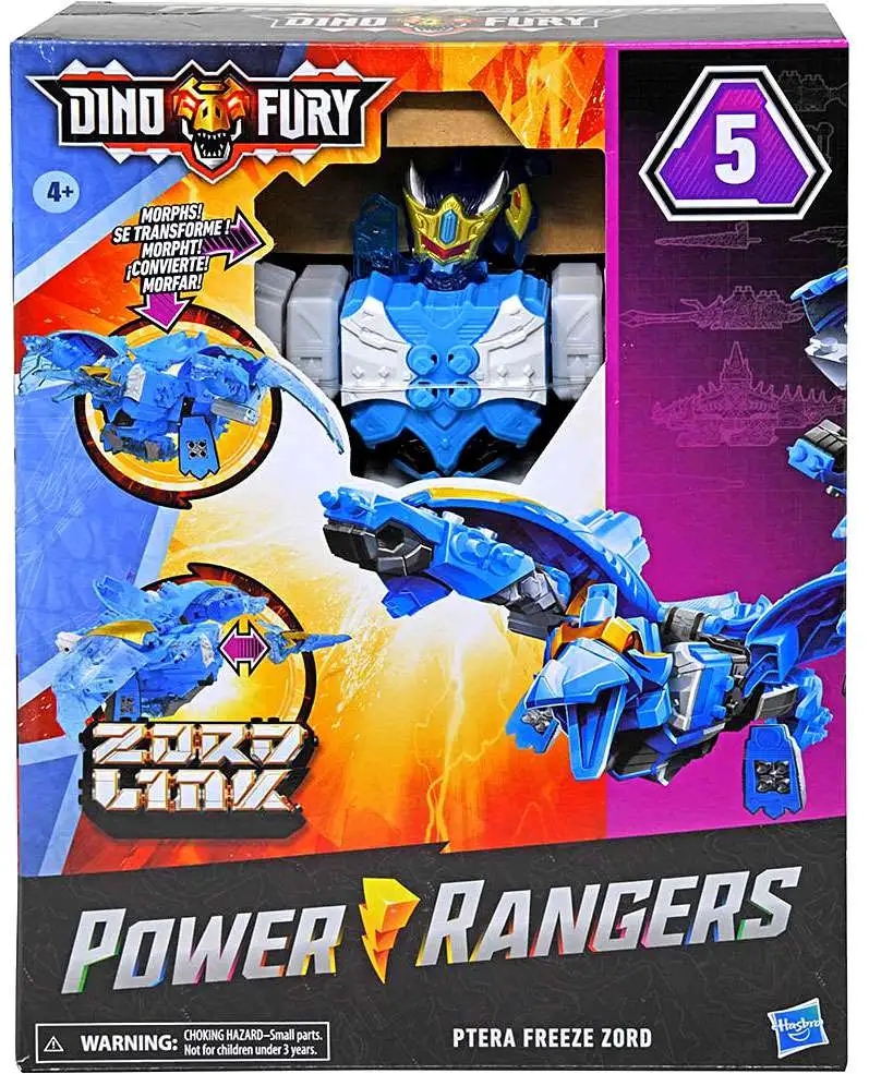 Power Rangers Dino Fury Zord Link Ptera Freeze Zord Action Figure