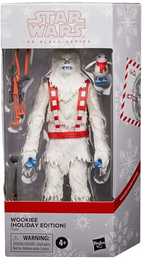 Star Wars Black Series Wookiee Action Figure [Holiday Edition, with Porg]