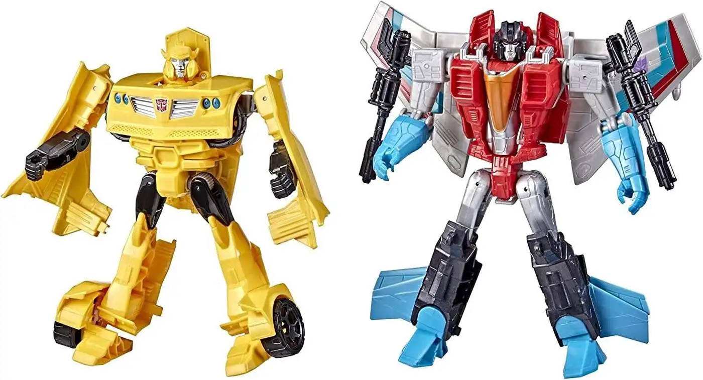 Transformers Heroes & Villains Bumblebee & Starscream Exclusive 7" Action Figure 2-Pack