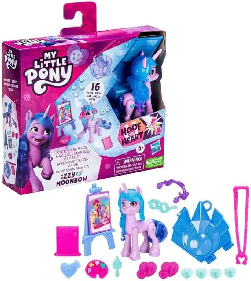 My Little Pony Cutie Mark Magic Hoof to Heart Izzy Moonbow Figure Set
