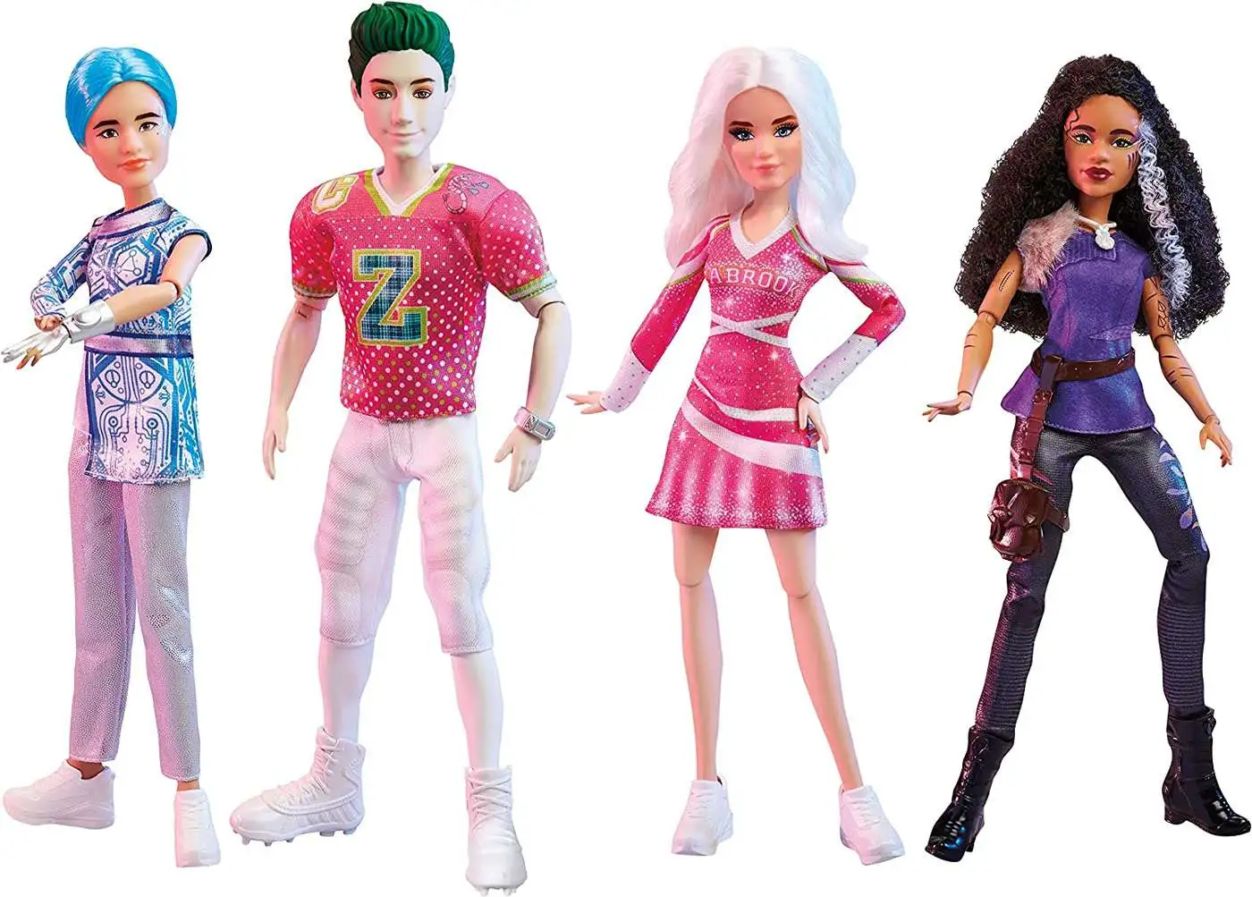 Disney Zombies 3 Leader of the Pack 12-Inch Doll 4-Pack [Zed, Addison,  Willa & A-Spen]