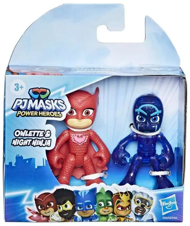 Disney Junior PJ Masks Owlette Night Ninja 2.5 Mini Figure 2-Pack ...