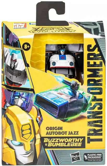 Transformers Buzzworthy Bumblebee Legacy Evolution Origin Autobot Jazz Exclusive Action Figure