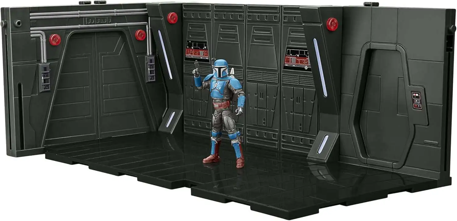 Star Wars The Mandalorian Vintage Collection Moff Gideon Imperial Light Cruiser Hallway with Mandalorian Privateer Action Figure & Playset (Pre-Order ships January)