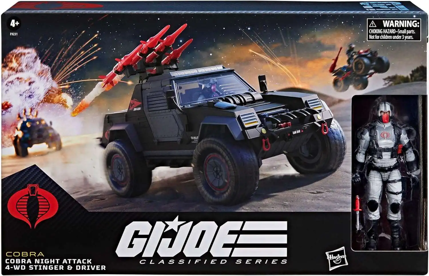 GI Joe Classified Series Cobra Night Attack 4-WD Stinger Driver 6