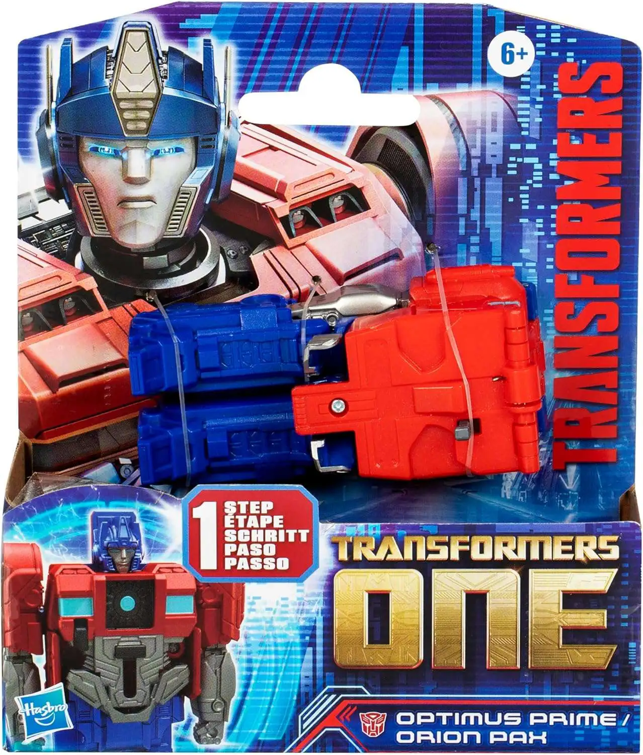 Transformers ONE 1-Step Changer Optimus Prime Orion Pax Action
