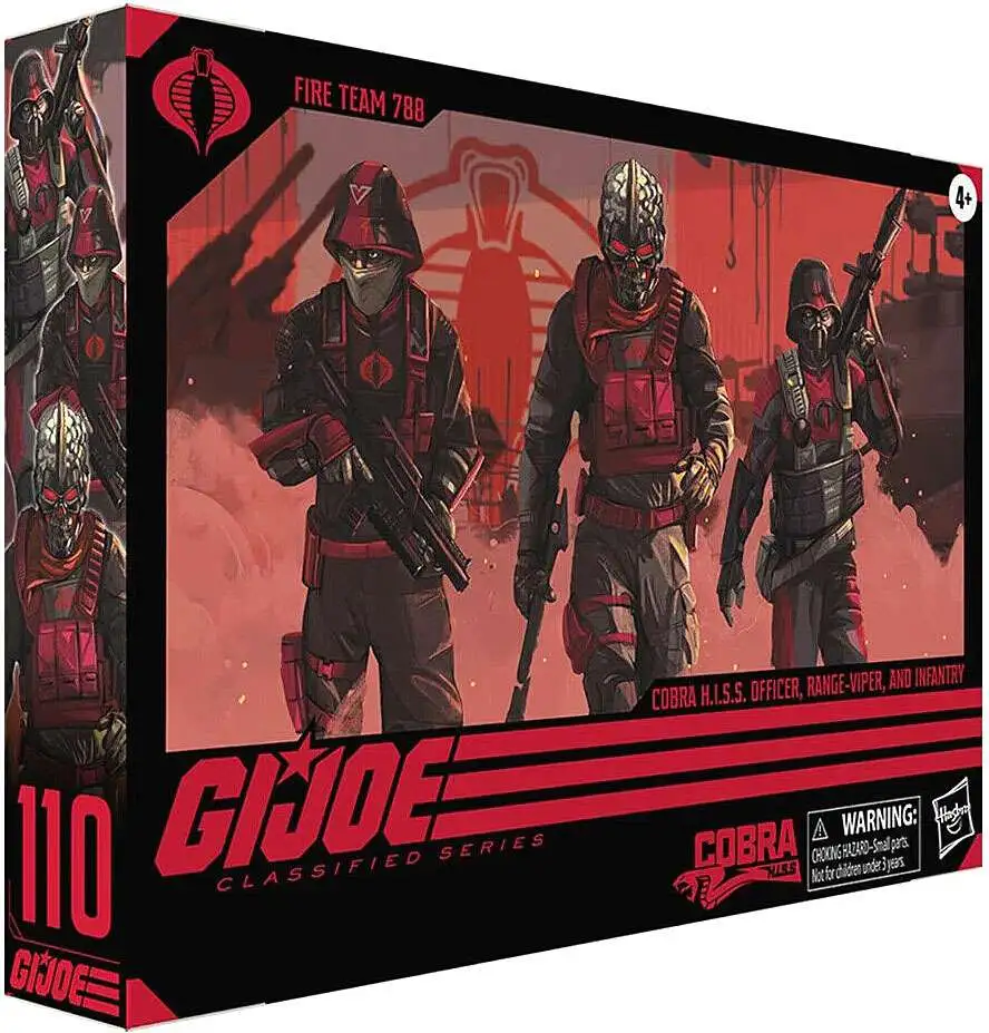 GI Joe Classified Series Cobra H.I.S.S. Officer, Range-Viper & Infantry Exclusive Action Figure 3-Pack [Fire Team 788]