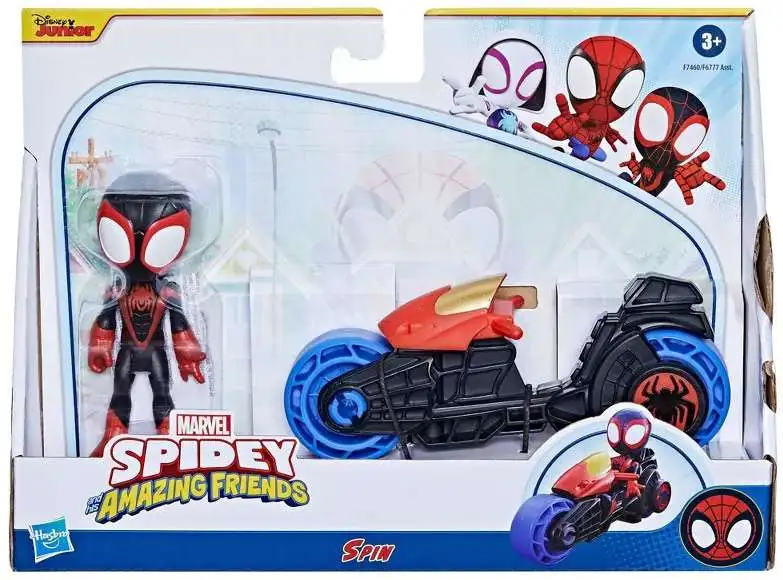 Marvel Spidey & His Amazing Friends Miles "Spin" Morales 2.5-Inch Vehicle & Figure