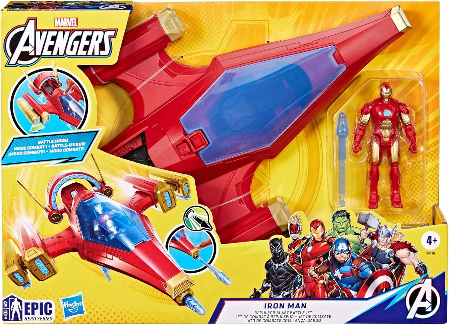 Imaginext Iron Man With Spaceship Marvel Avengers Epic Hero Series