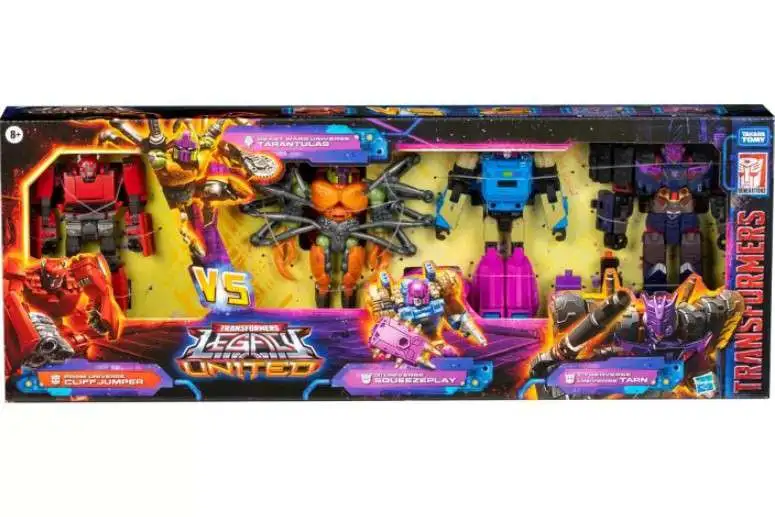 Transformers Generations Legacy United Cliffjumper, Tarantulas, Squeezeplay & Tarn Exclusive Action Figure 4-Pack