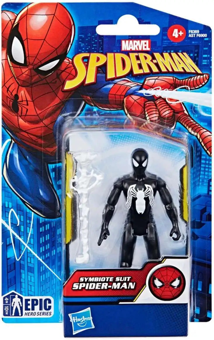 Marvel Epic Hero Series Symbiote Suit Spider-man Action Figure [Carded]