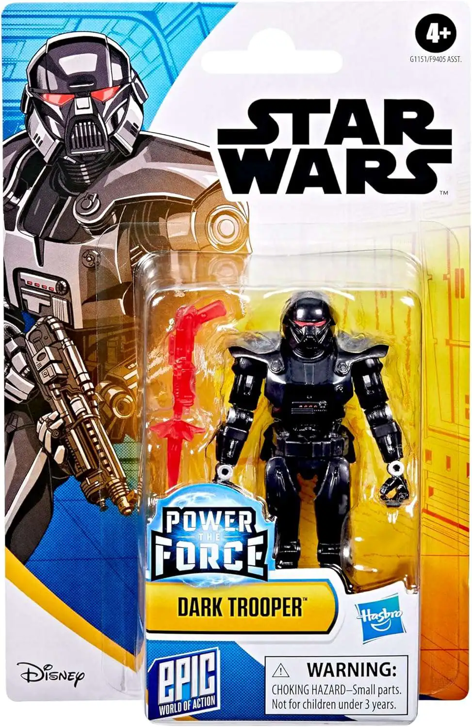 Star Wars Epic World of Action Power the Force Dark Trooper Action