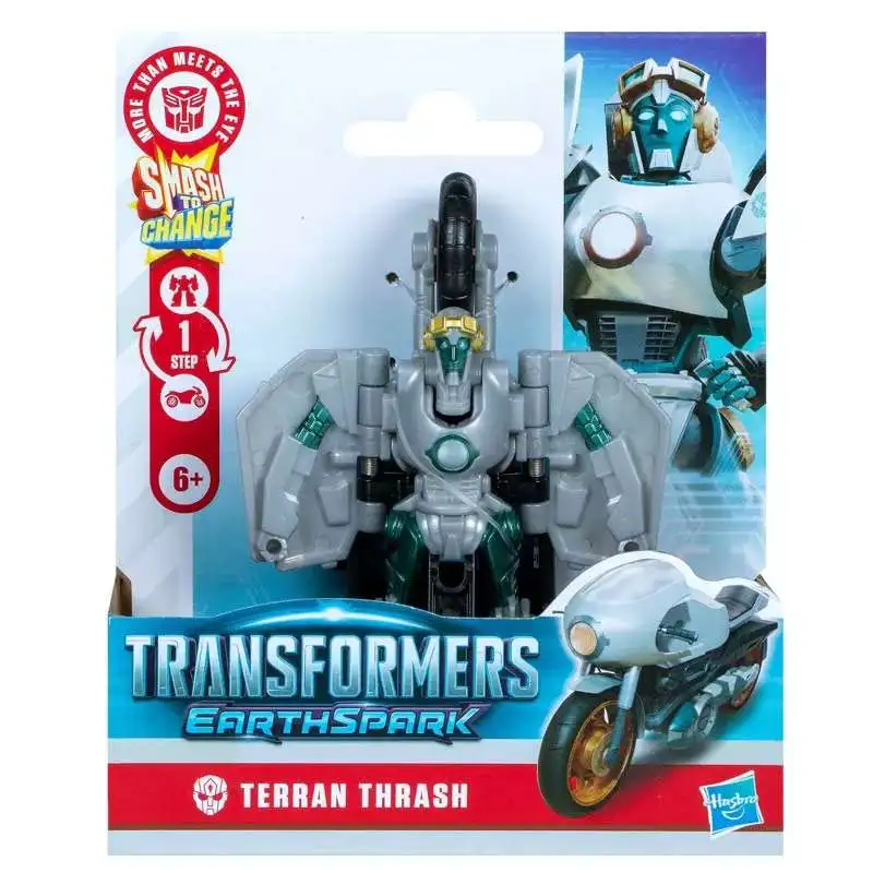 Transformers Earthspark Smash to Change Terran Thrash 4" Action Figure