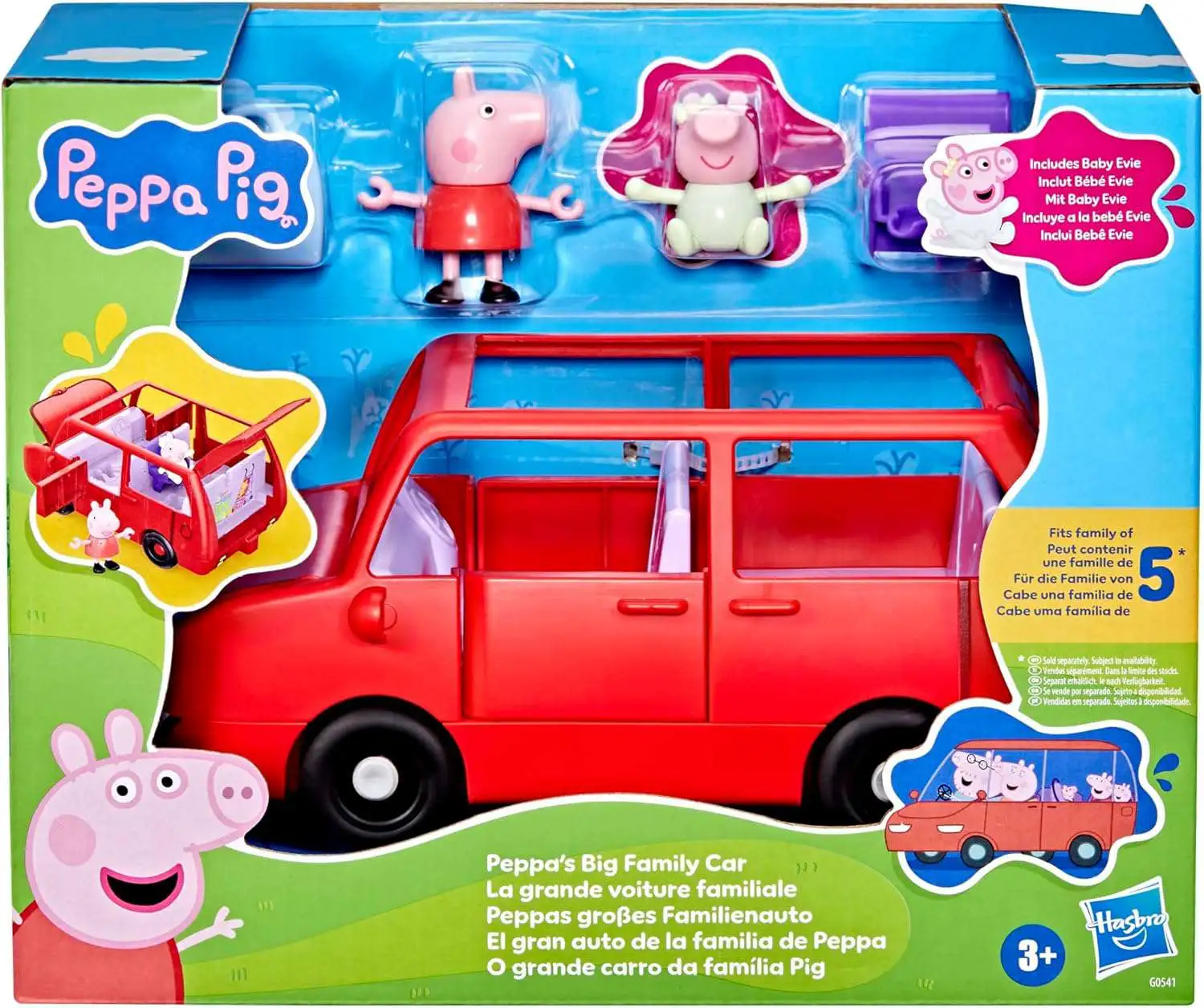 Peppa Pig Peppa's Big Family Car Vehicle & Figures