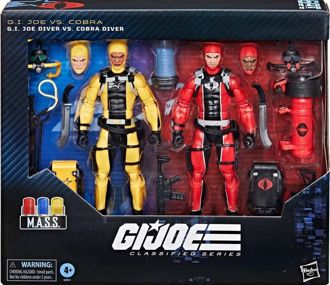GI Joe Classified Series G.I. Joe Diver vs. Cobra Diver Action Figure 2-Pack [M.A.S.S.]