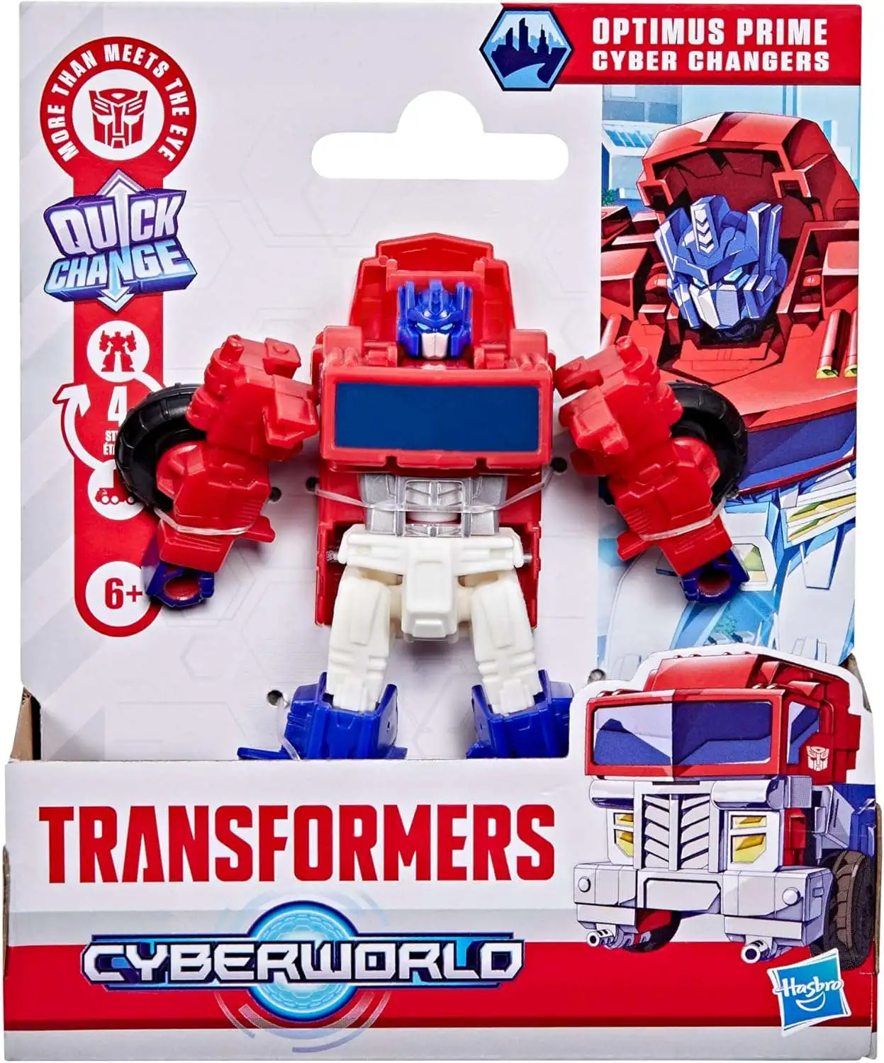 Transformers Cyberworld Quick Change Optimus Prime Action Figure