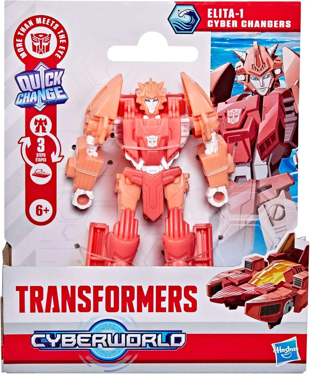 Transformers Cyberworld Quick Change Elita-1 4" Action Figure [Cyber Changers]