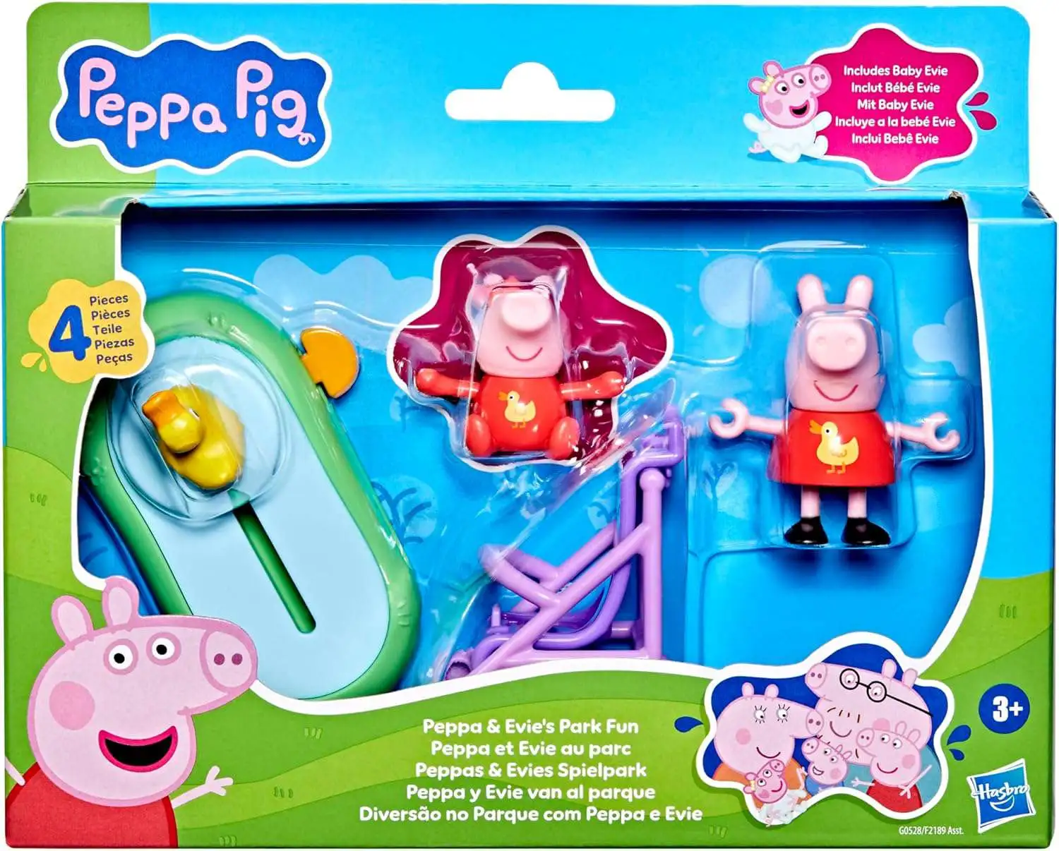 Peppa Pig Peppa & Evie's Park Fun Figure Set