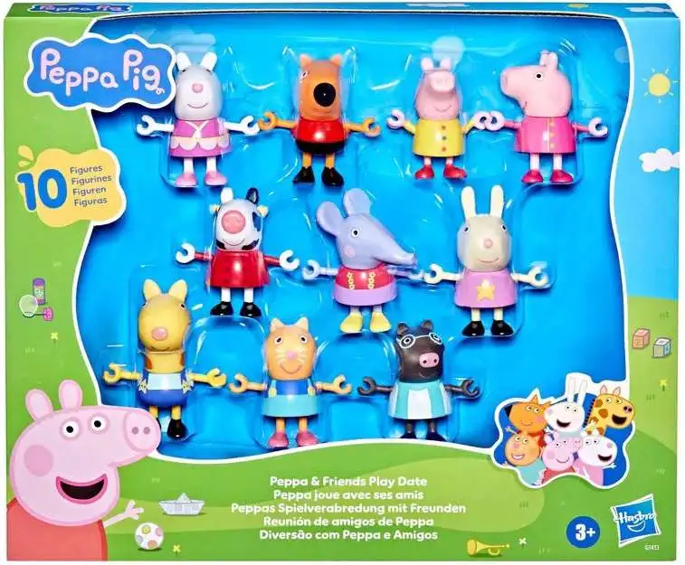 Peppa Pig Peppa & Friends Play Date Exclusive 10-Pack Figure Set