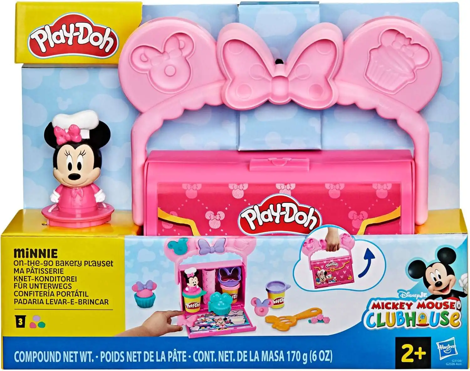 Play-Doh Mickey Mouse Clubhouse Disney Junior Minnie On-the-Go Bakery Playset Set