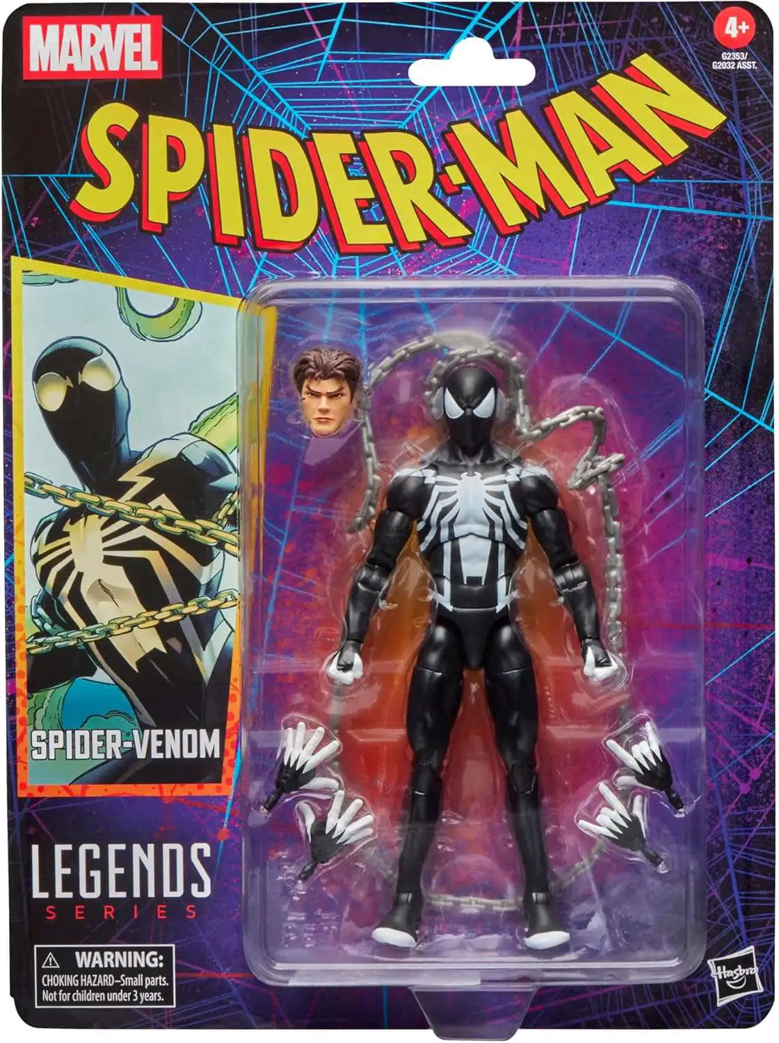 Spider-Man Marvel Legends Retro Series Spider-Venom Action Figure
