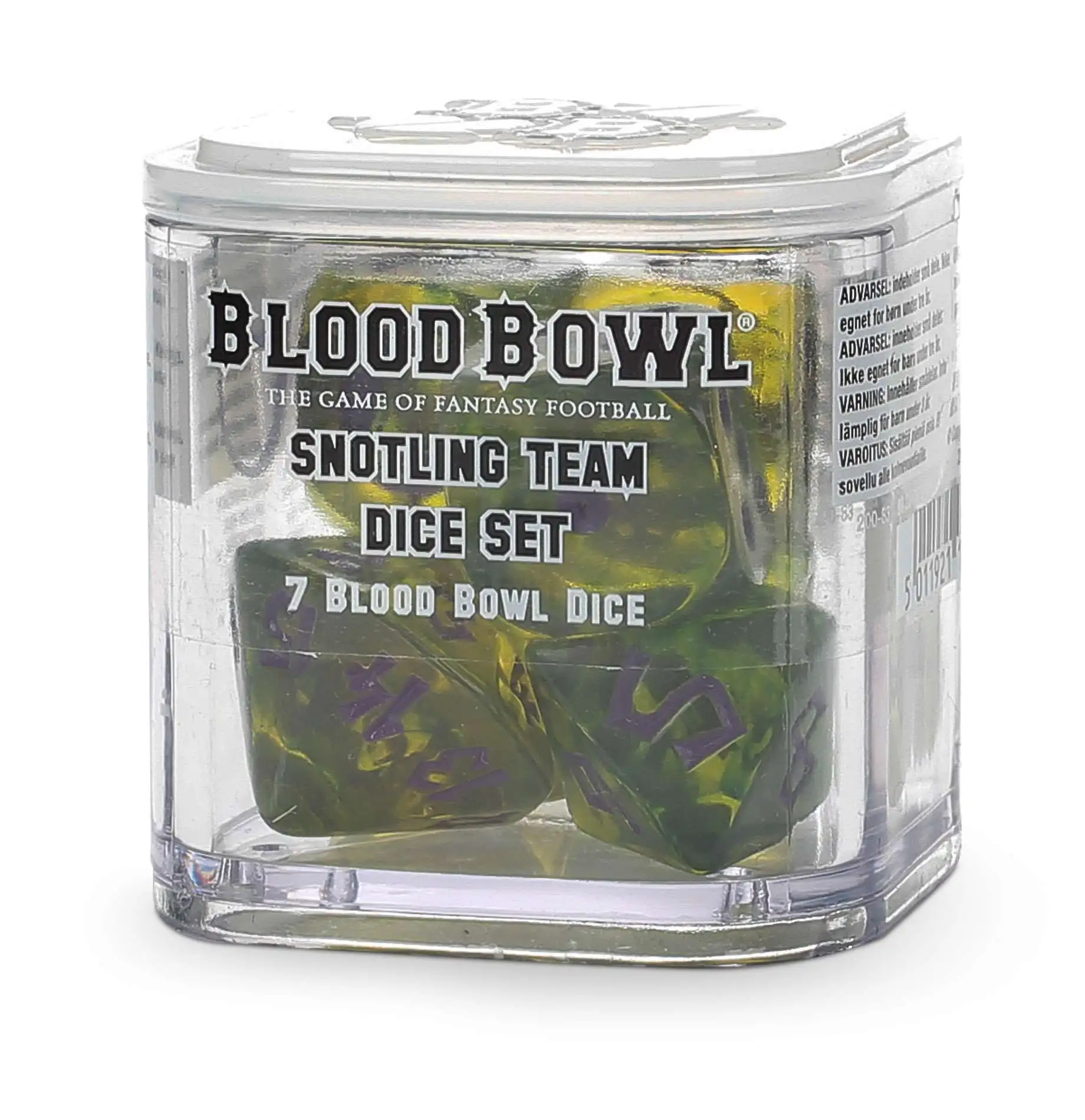 Blood Bowl Snotling Team 16mm Dice Set [7ct]