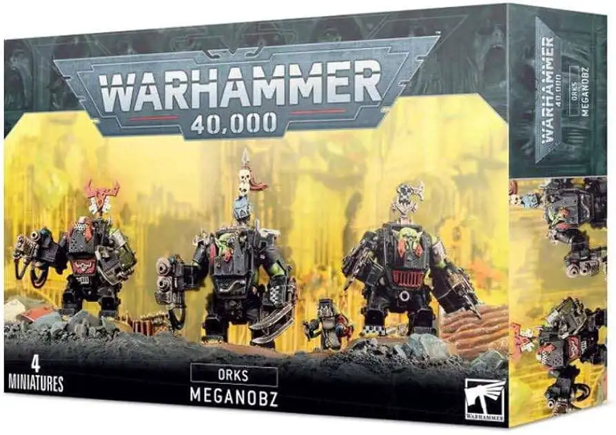 Warhammer 40,000 Orks Meganobz/Big Mek Miniatures Set