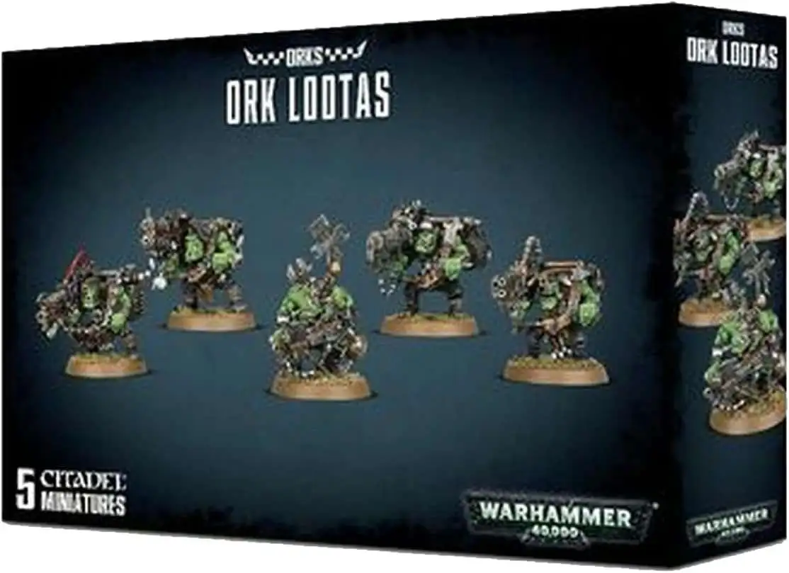 Warhammer 40,000 Orks Lootas Miniatures Set