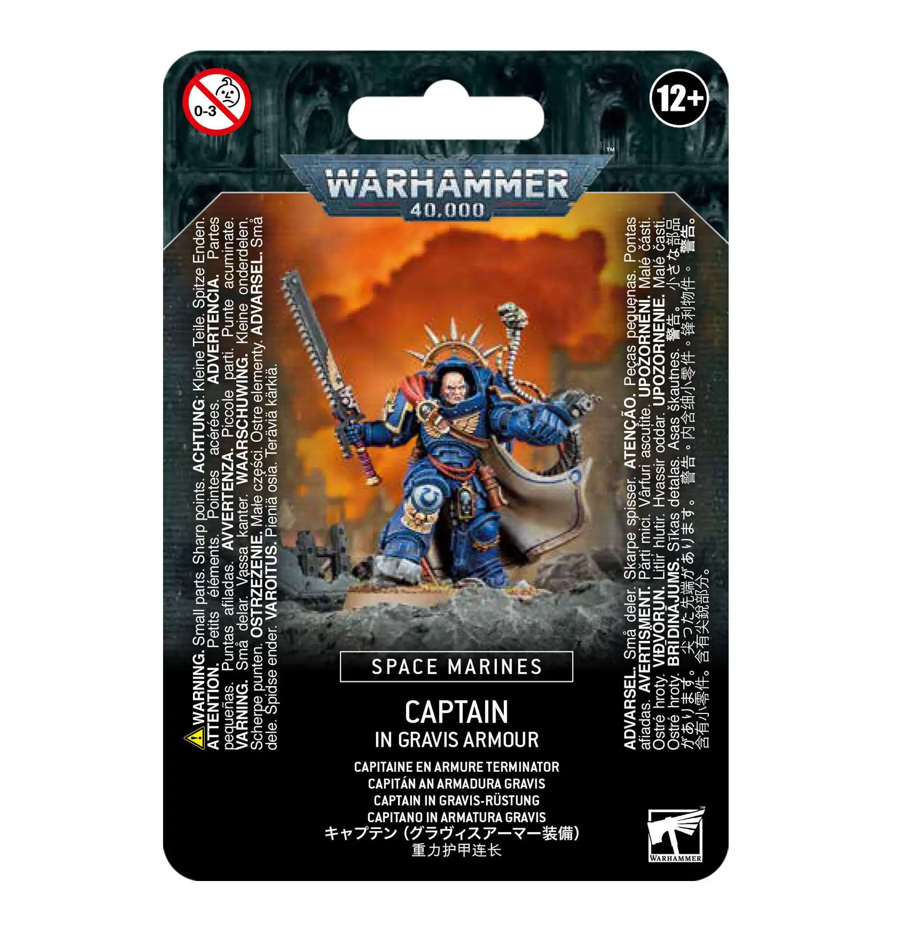 Warhammer 40,000 Captain in Gravis Armour Miniature
