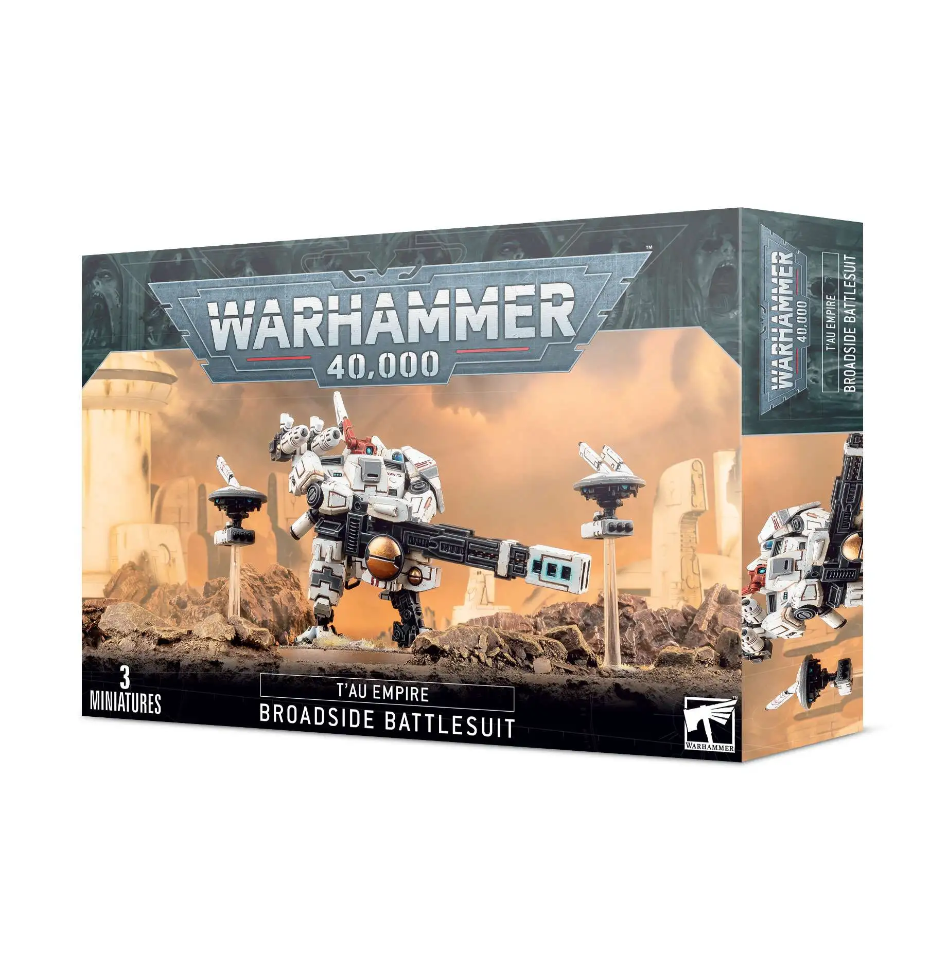 Warhammer 40,000 T'au Empire Broadside Battlesuit Miniatures Set