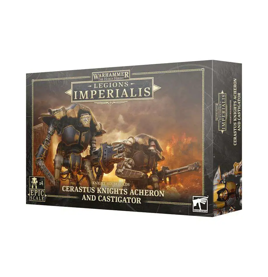 Warhammer 40,000 Legions Imperialis Creastus Knights Acheron and Castigator Miniatures