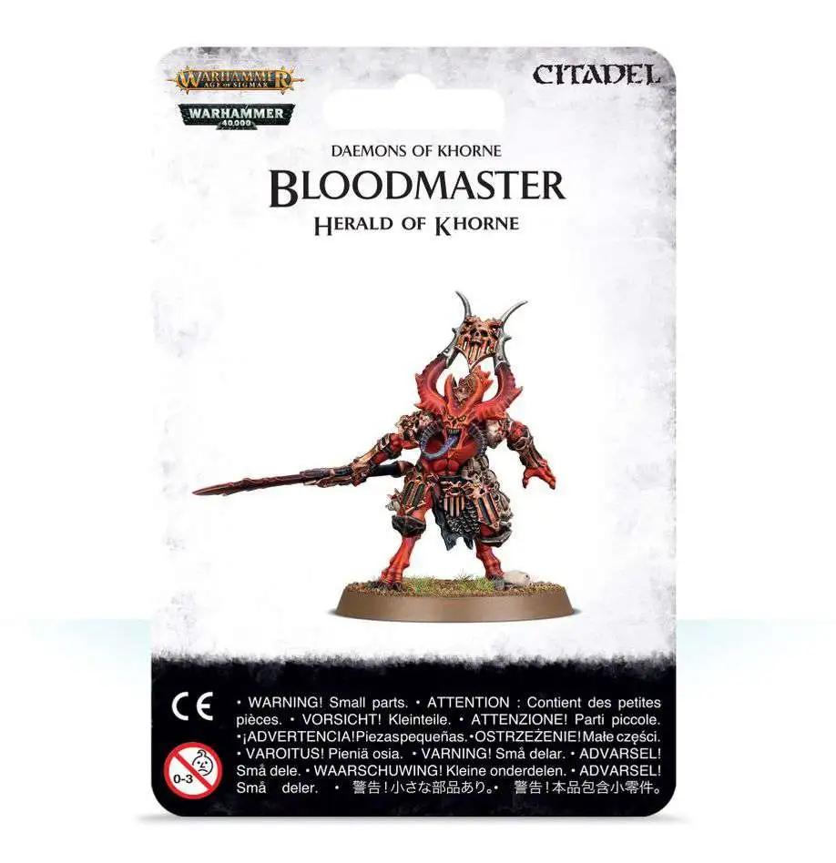 Warhammer Age of Sigmar Blades of Khorne Bloodmaster, Herald of Khorne Miniatures