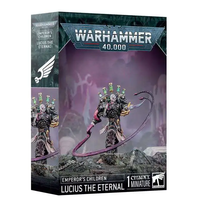 Warhammer 40,000 Emperor's Children Lucius the Eternal Miniature