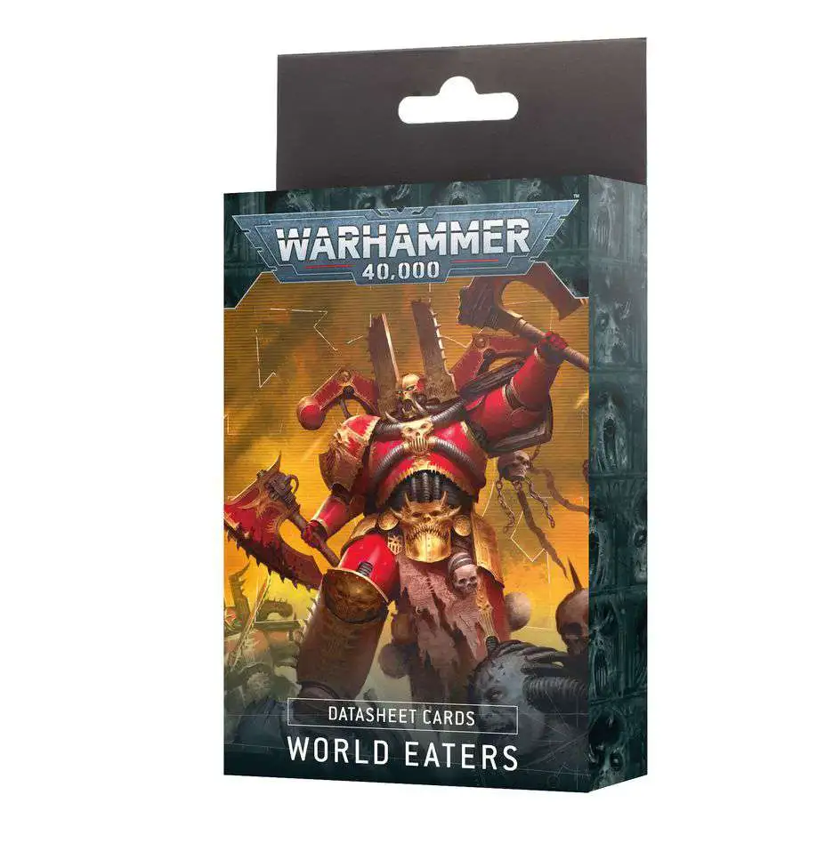 Warhammer 40,000 World Eaters Datasheet Cards Miniatures [10th Edition]