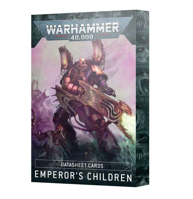 Warhammer 40,000 Emperor's Children Data Cards