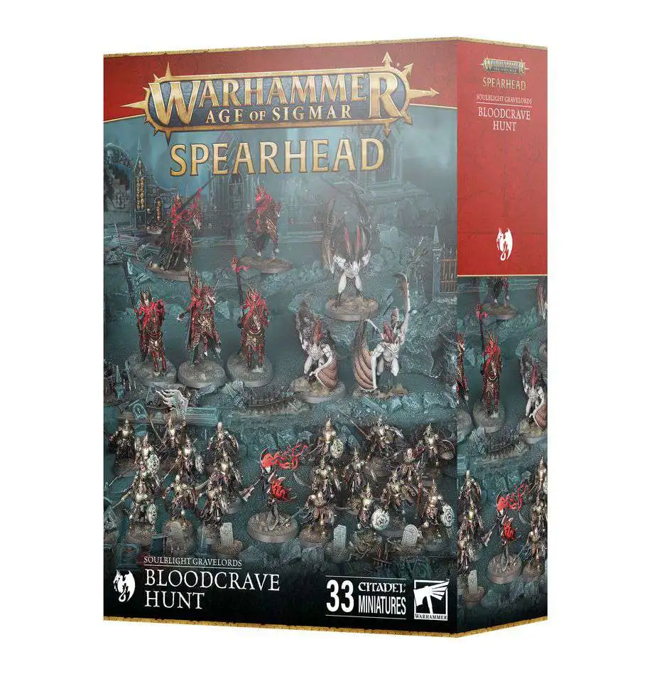 Warhammer Age of Sigmar Soulblight Gravelords Bloodcrave Hunt Spearhead Miniatures
