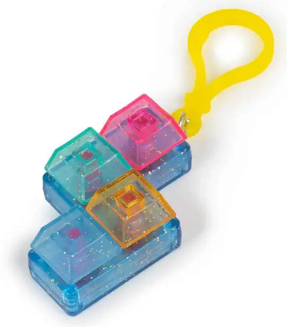 Glitter Fidget Keyboard Fidget Keychain [RANDOM SHAPE]