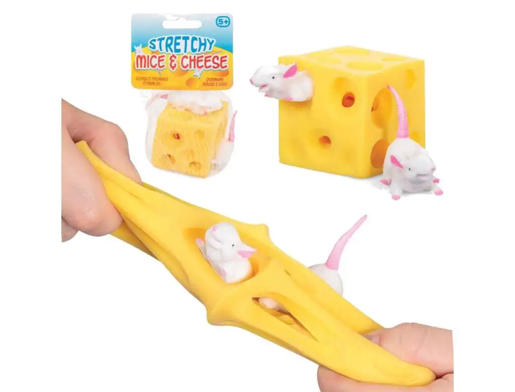 Stretchy Mice & Cheese Sensory Stress Toy
