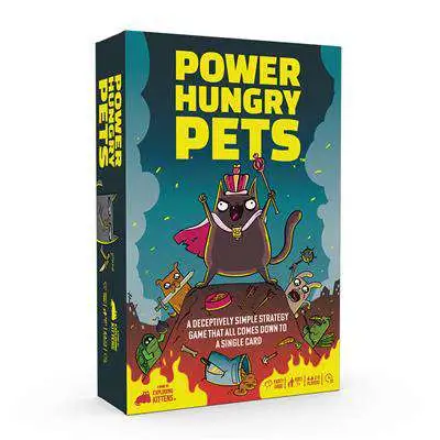 Exploding Kittens Power Hungry Pets Board Game