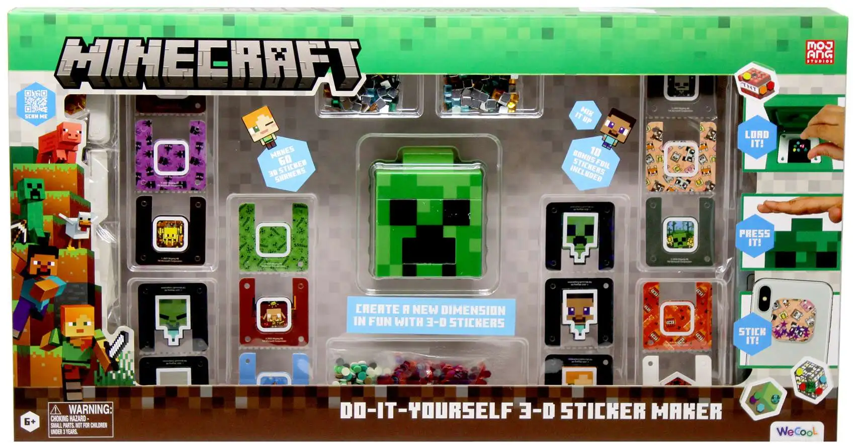 Minecraft Do-It-Yourself 3D Sticker Maker Kit